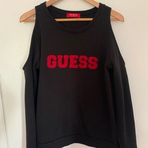 Guess sholderless sweater 😍